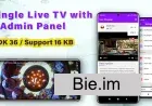 My Single Live TV v2.0 - Android App with Admin Panel