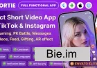 Shortie - Short video & Live streaming app with admin panel