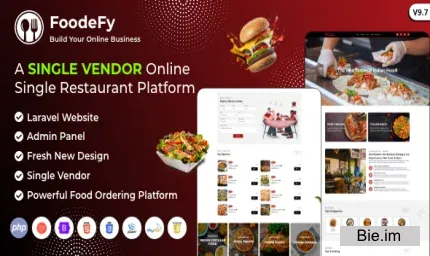 Foodefy v9.7 - Single Restaurant Online Food Ordering Laravel Website Platform - nulled