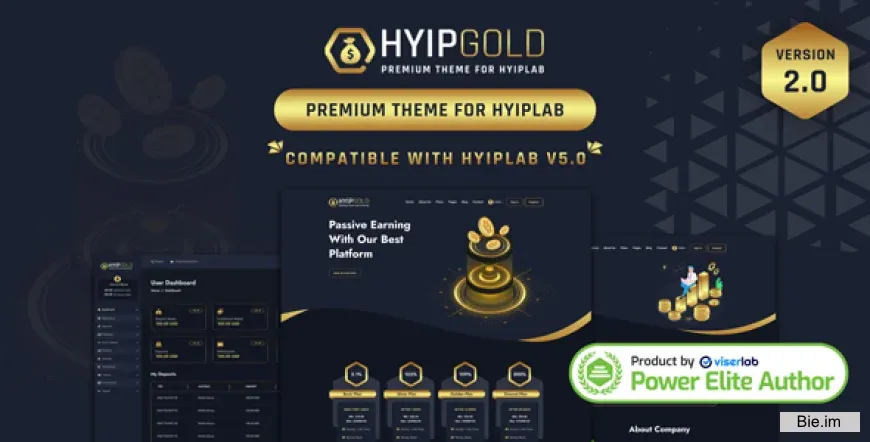 HyipGold v2.0 - Premium Theme For HYIPLAB