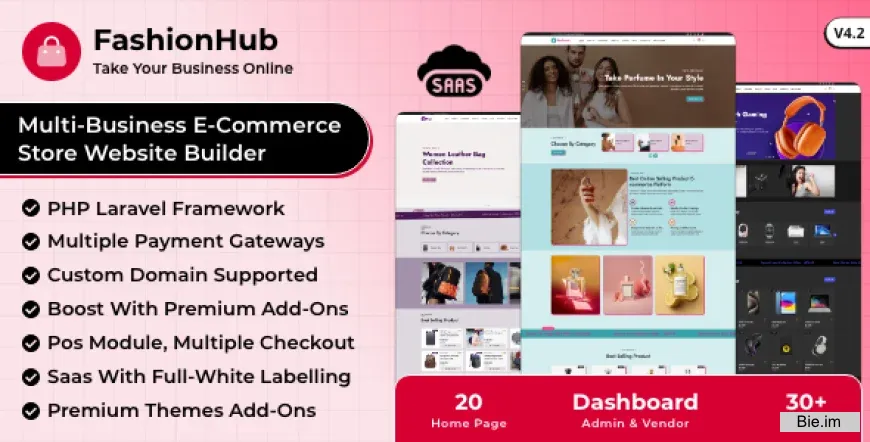 FashionHub SaaS v4.2 - eCommerce Website Builder For Seamless Online Business
