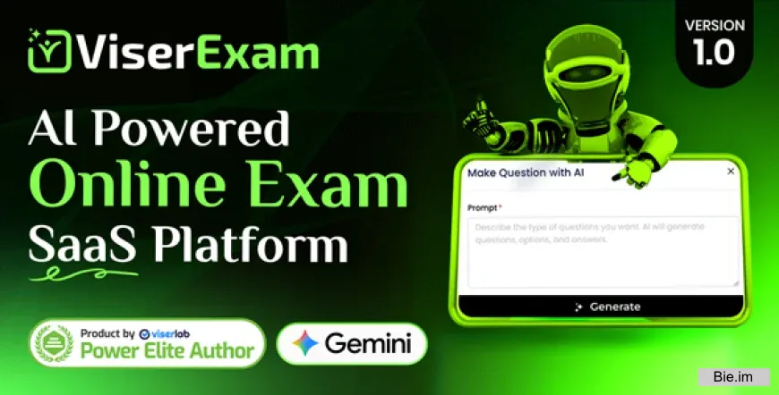 ViserExam v1.0 - AI Powered Online Exam SaaS Platform
