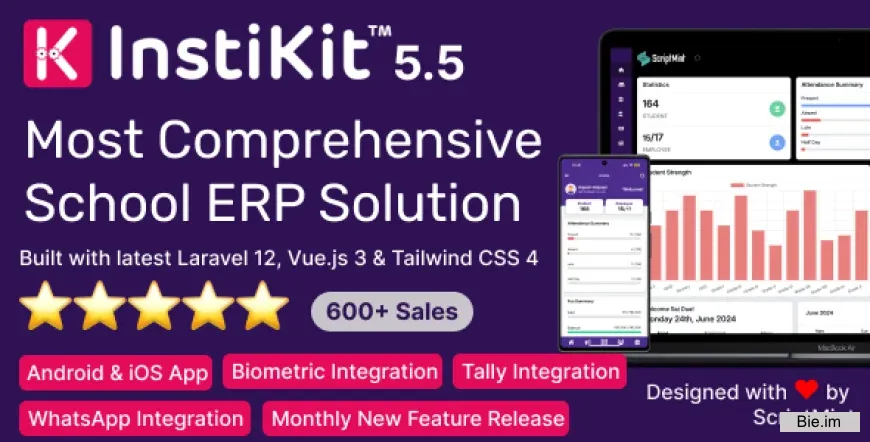 InstiKit School v5.5.0 - School Management System & School ERP - nulled