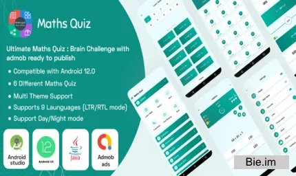 Ultimate Maths Quiz v1.8 - Brain Challenge with admob ready to publish
