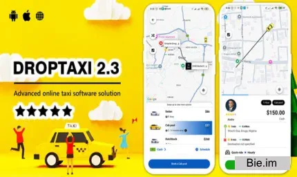 Droptaxi v2.3.0 - White label mobile taxi app software script