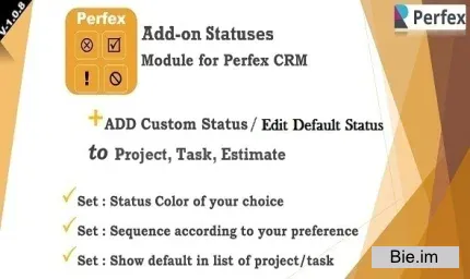 Add-on Statuses Module for Perfex CRM v1.0.8