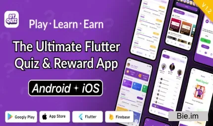 DTQuiz v1.2 - Flutter Online Quiz & Earn App