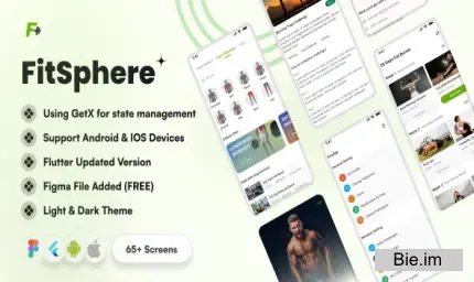 FitSphere – Fitness & Workout App UI Kit (full source code) 1.0.0