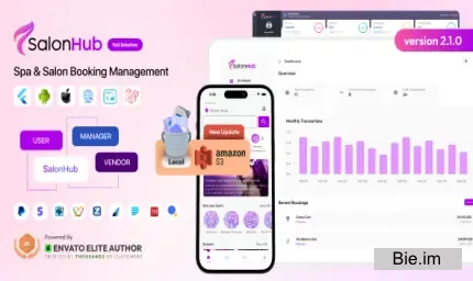 SalonHub v2.0 - Spa & Salon Booking Management Full Solution