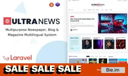 UltraNews v4.2.0 - Laravel Newspaper, Blog and Magazine Multilingual System - nulled