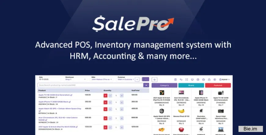 SalePro POS v5.6.1 - Inventory Management System, HRM & Accounting - nulled