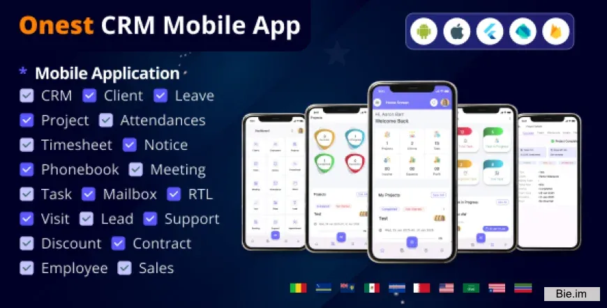 Onest CRM v1.5 - Multiple Platform CRM Mobile Application