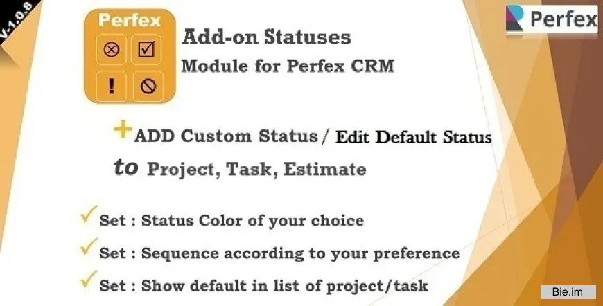 Add-on Statuses Module for Perfex CRM v1.0.8
