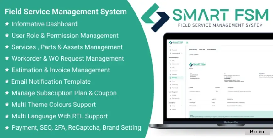 Smart FSM SaaS v1.5 - Field Service Management System