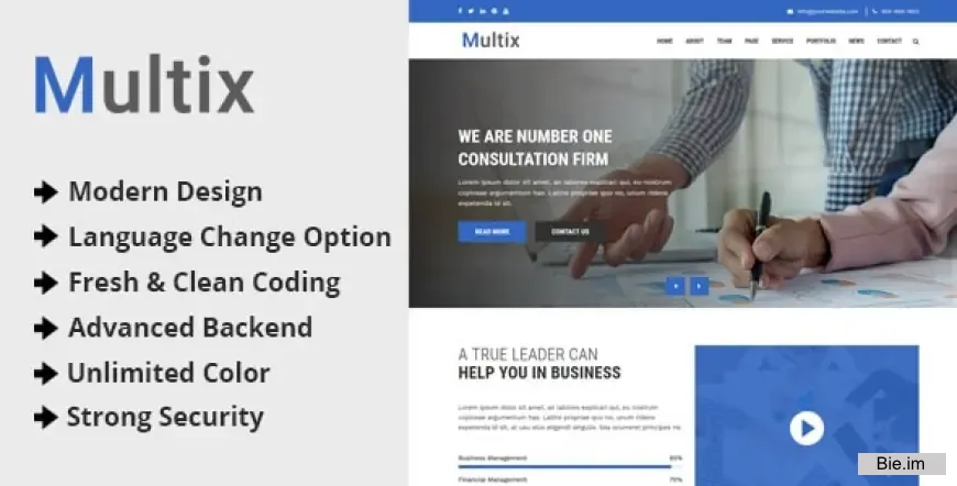 Multix v3.2.0 - Multipurpose Website CMS with Codeigniter