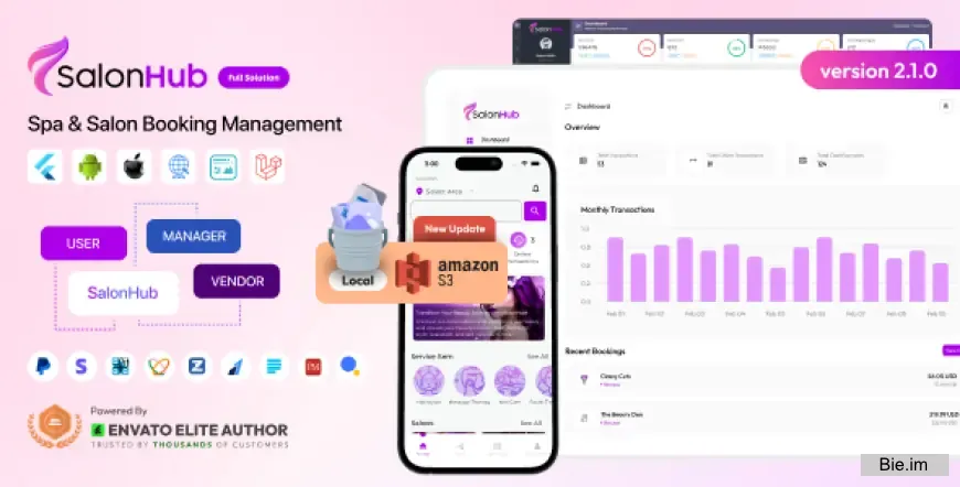 SalonHub v2.0 - Spa & Salon Booking Management Full Solution