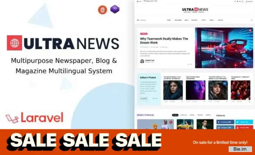 UltraNews v4.2.0 - Laravel Newspaper, Blog and Magazine Multilingual System - nulled