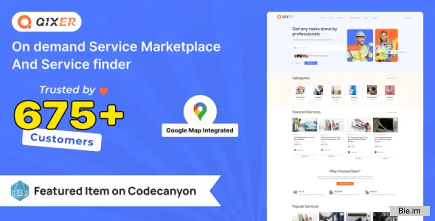 Qixer v3.2.0 - Multi-Vendor On demand Handyman Service Marketplace and Service Finder - nulled
