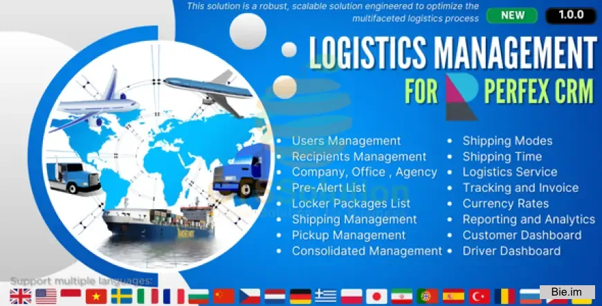 Logistics Management module for Perfex CRM v1.0.0