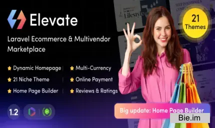 Elevate v1.2 - Laravel Ecommerce & Multivendor Marketplace - nulled
