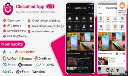 Buy and Sell Android Classified App v15.0