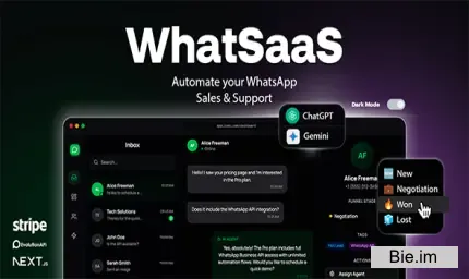 WhatSaaS v1.0 - Multi-Tenant WhatsApp Sales & Support: Chatbots, Flow Builder & API Access