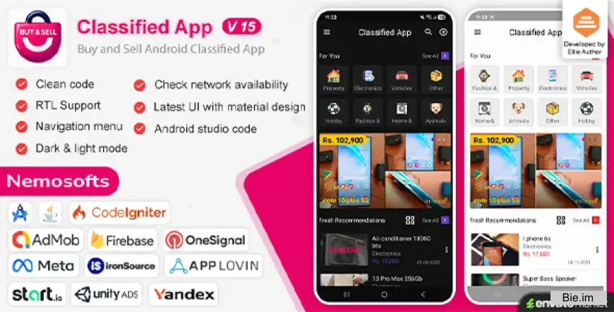Buy and Sell Android Classified App v15.0