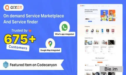 Universal Addon Bundle for Qixer v3.2.0 - Handyman Service Marketplace and Home Service Finder
