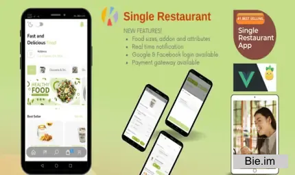 Karenderia Single Restaurant App Food Ordering with Restaurant Panel v1.0.5