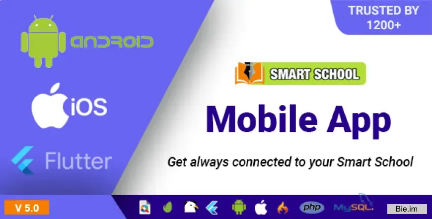 Smart School Mobile App v5.0 - Android, iOS, Flutter App