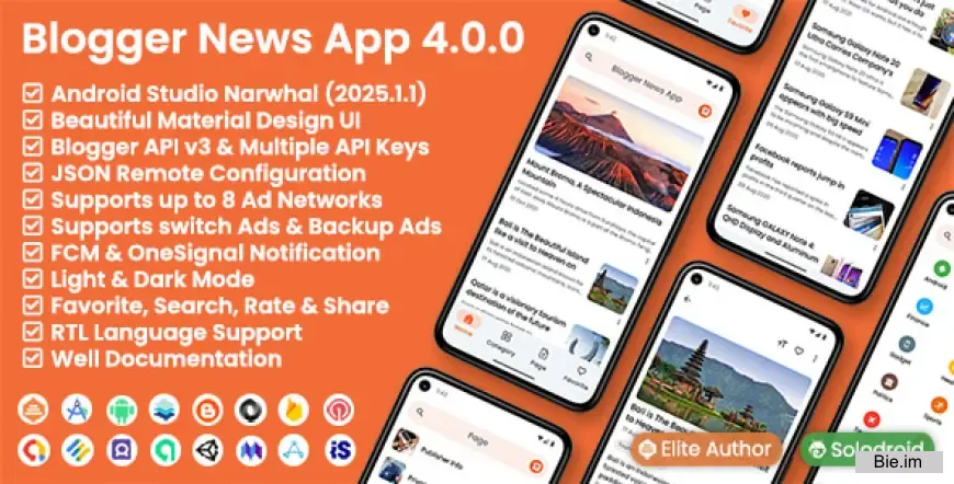 Blogger News App v4.0.0 - Blogger API