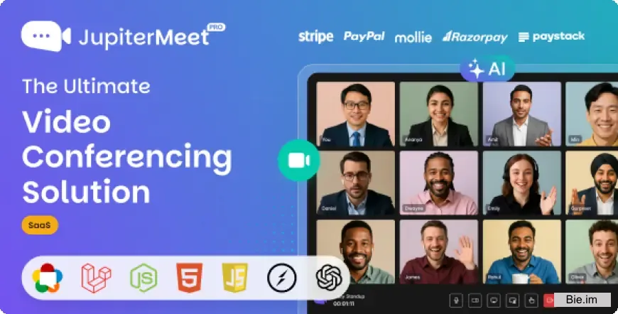 JupiterMeet Pro v2.1.7 - White Label Video Conference with AI & SaaS