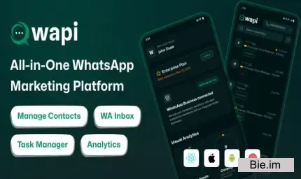 Wapi - WhatsApp CRM Mobile App | React Native CLI Android iOS - 31 March 2026
