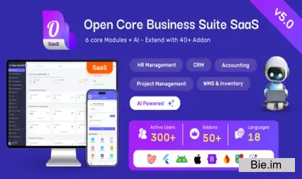 Open Core Business Suite: All-in-One Business OS | SaaS v5.2.0