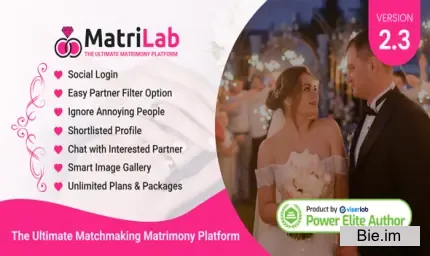 MatriLab v2.3 - Ultimate Matchmaking Matrimony Platform - nulled