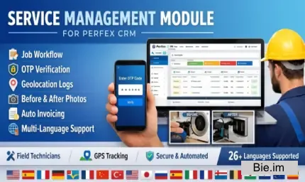 Service Management Module + Technician Mobile App for Perfex CRM v1.0