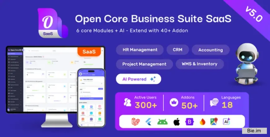 Open Core Business Suite: All-in-One Business OS | SaaS v5.2.0