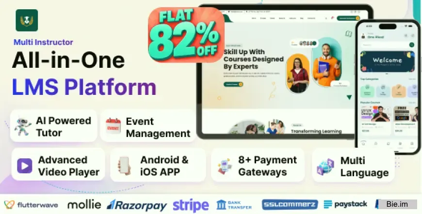 EduEx v1.0 - The Ultimate Learning Management System (LMS) with Flutter Mobile App