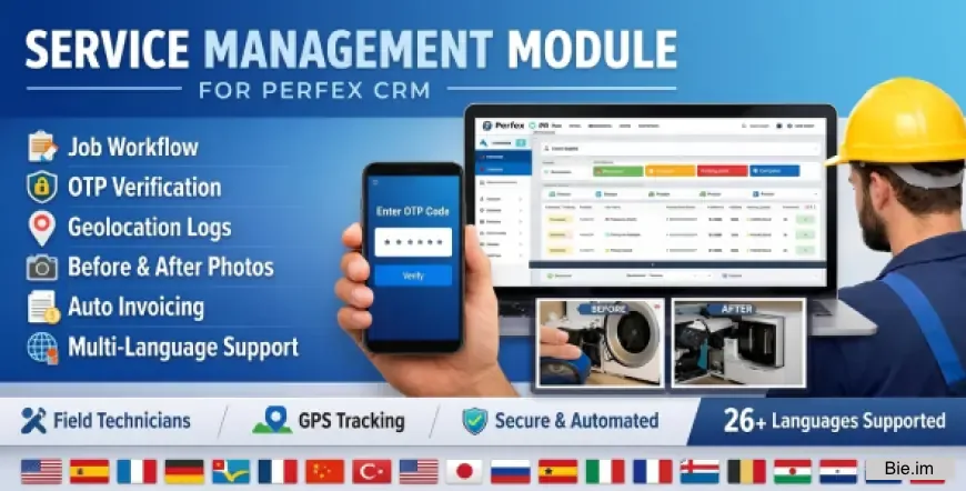 Service Management Module + Technician Mobile App for Perfex CRM v1.0