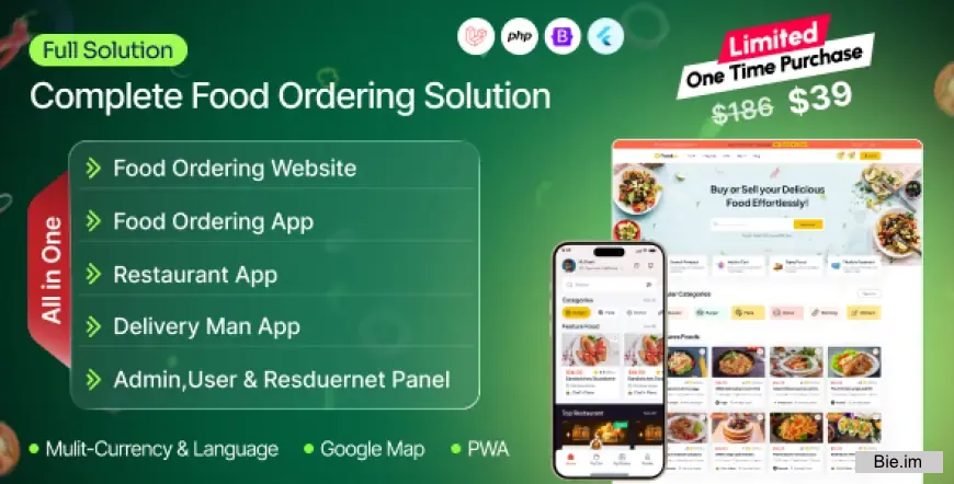 Foodigo v1.0 - Multi Restaurant and Online Food Ordering System Marketplace ( Full Applications )