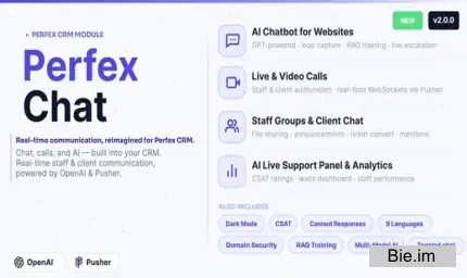 Perfex CRM Chat v2.0.0