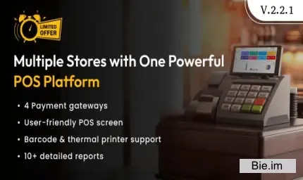 POS Saas for Multi Store / Outlets v2.2.1 - Built on Laravel + React JS
