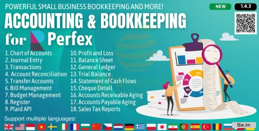 Accounting and Bookkeeping module for Perfex CRM v1.4.3