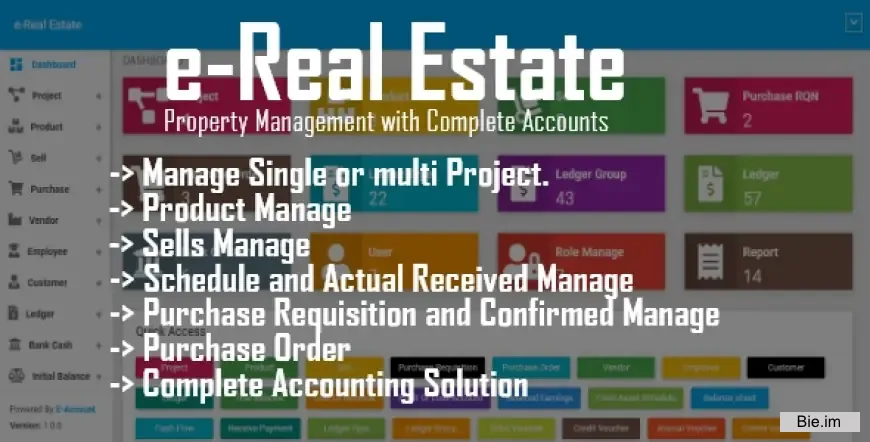 e-Real Estate v1.1 - Property Management with Complete Accounts