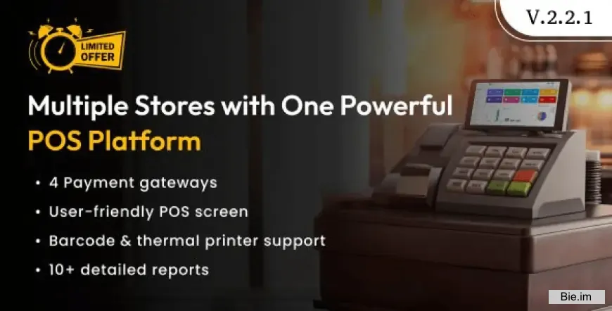 POS Saas for Multi Store / Outlets v2.2.1 - Built on Laravel + React JS