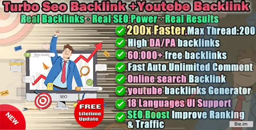 Turbo Seo backlink + Youtube Backlink Generator v3.2.11