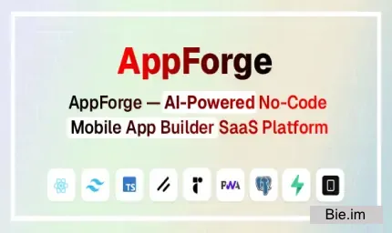 AppForge v2.0.1 - AI-Powered No-Code Mobile App Builder SaaS Platform