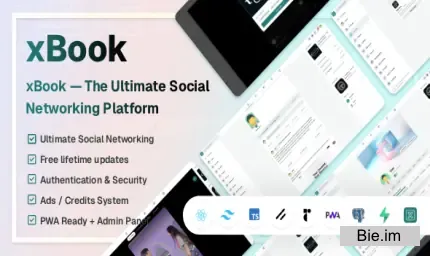 xBook v1.0 - Social Networking JS Script