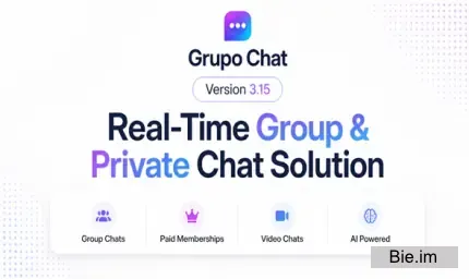 Grupo Chat - Chat Room & Private Chat - Video Chat & Audio Chat - Group Video Chat - PHP Chat Code