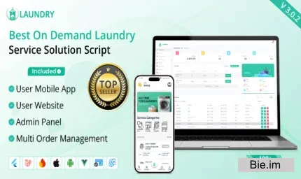Best laundry app with Admin panel v3.0.3 - Laundry booking system